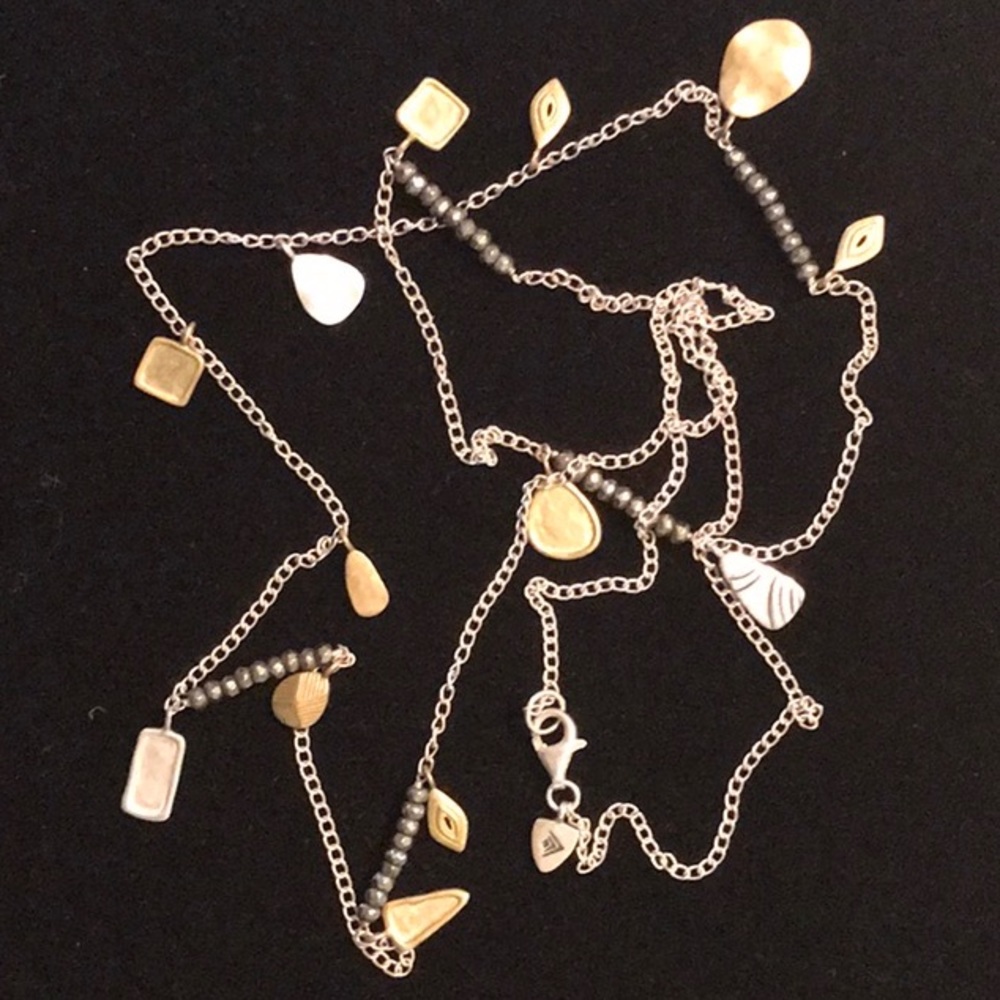 Vintage Silpada “Pedal to the Metal” necklace 36”L